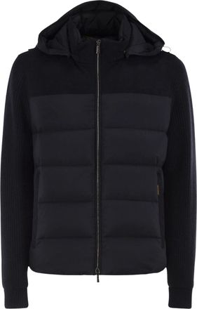 Moorer Allori Lsm Padded Knitted-Sleeve Jacket