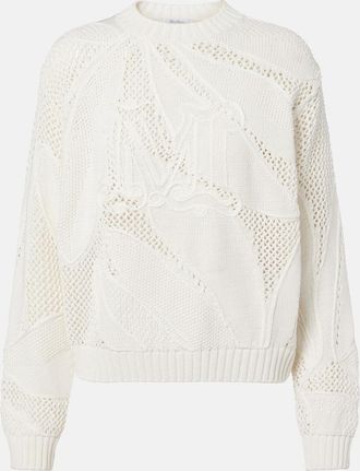 Max Mara Salvo open-knit cotton sweater