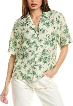 Sandro Linen-Blend Top