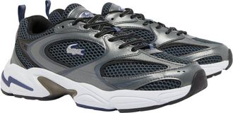 Lacoste Heren Storm 96 2K Synthetisch Leer Trainers (Grijs)
