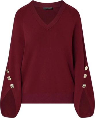Liu Jo Maglia con scollo a V - - Knitwear - Donna - Rosso - L