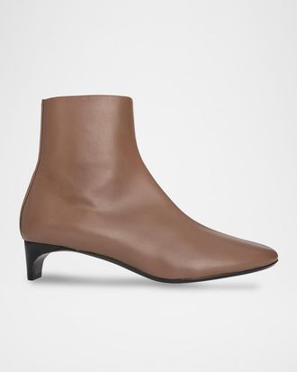 Pierre Hardy Claude Leather Kitten-Heel Ankle Boots