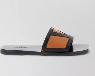 Valentino Garavani leather slide sandals
