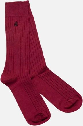 Swole Panda Mens DEEP BURGUNDY SOCKS - Red - Size: 7/8.5/8/7.5/9/9.5/10/10.5/11