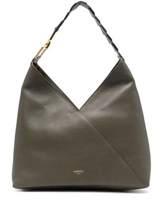 Lancel leather shoulder bag - women - Nylon/Calf Leather - OS - Green