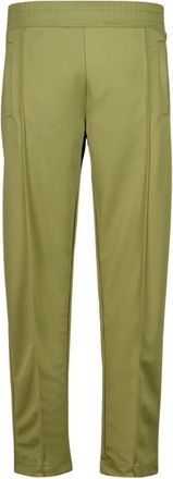Palm Angels Curved Logo Track Pants - Heren - Sweatpants - Groen - L - Polyester - Broeken