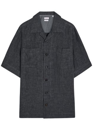 Brunello Cucinelli Linen Shirt - Anthracite - XL
