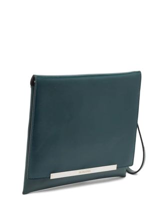 Jil Sander Leren clutch - Groen
