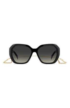 Missoni 55mm Gradient Geometric Sunglasses in Black/Greybrown Ds at Nordstrom