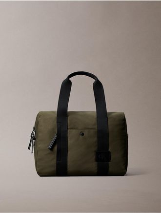 Calvin Klein Mens Canvas Duffle Bag - Green