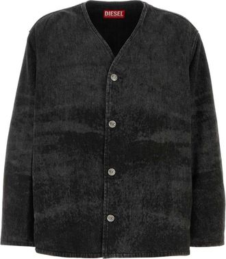 Diesel Giacca - Dames - Spijkerjassen - Zwart - M - Denim - Jassen