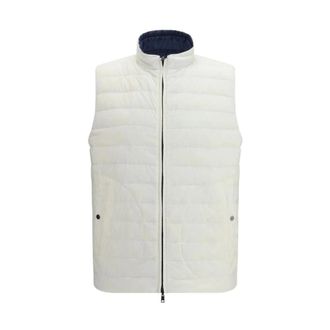 Herno Vests, male, White, Size: 2XL Sleeveless Polyamide Jacket