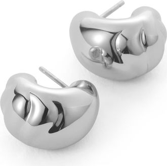 JENNY BIRD Nelle Small Hoop Earrings in High Polish Silver at Nordstrom