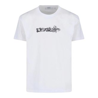 Off-white T-Shirts, male, White, Size: XL Heraldic Treshold Arrows Slim Tee