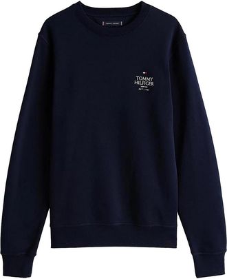 Tommy Hilfiger Navy blue crewing sweatshirt with logo