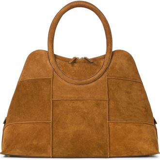 Staud Naomi Suede Satchel in Tan at Nordstrom