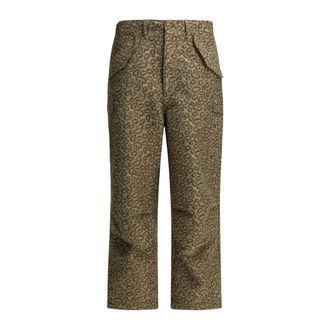 Beams Plus Pantalones Rectos Estampado Integral - Trousers - Hombre - Beige - XL