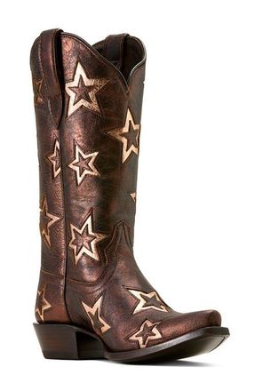 Ariat Hazen Star Snip Toe Western Boot in Bronze Dream at Nordstrom, Size 8.5