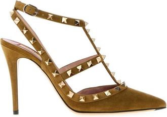 Valentino Garavani Beige Studded Pumps