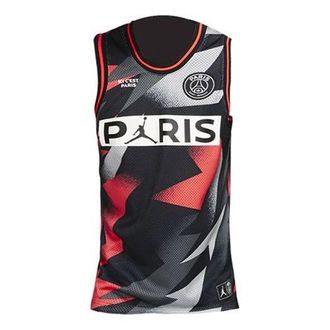 Air Jordan Paris Saint-Germain Mesh Cloth Jersey Black Infrared 23 BQ8357-010