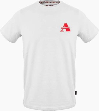 Aquascutum Mens Regular Fit Crew Neck Short Sleeve T-Shirt - White - Size: 2X large