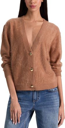 Alice & Olivia Alice + Olivia Bradley Short Cashmere-Blend Cardigan