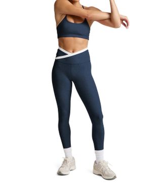 Beyond Yoga Outlines High Waisted Midi Legging In Nocturnal Navy
