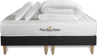 Royal Palace Bedding Pack Colch&oacute;n Negro Espuma Viscoel&aacute;stica 2x90x200