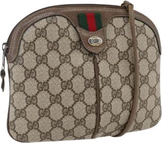 Gucci Pre-owned Cross Body Bags, female, Beige, Size: ONE SIZE Pre-owned Plastic Cross Body Bag