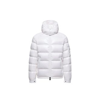 Moncler Moncler Maya Hooded Short Down Jacket, Men, White, Size: 1
