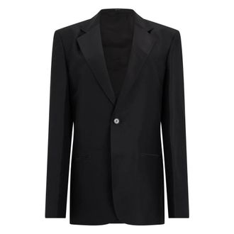 Gucci Fine Silk Faille Jacket - female - Gucci - Blazers - Black - XS - Jackets