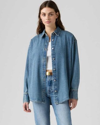 Levi's Jordan camicia di jeans leggera blu