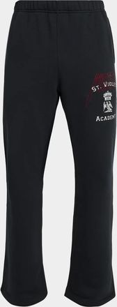 Purple Men & apos;s Heavyweight Fleece Flared Sweatpants