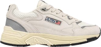 Autry White Low-Top Mesh Sneakers