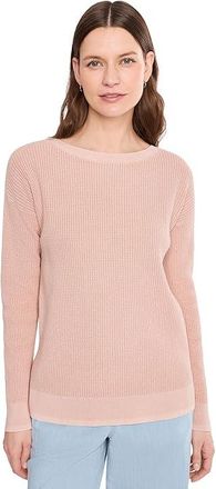 L.L.Bean Sunwashed Waffle Pullover Sweater Womens Sweatshirt Adobe Rose : 2XL, Cotton