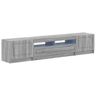 vidaXL Vidaxl Mobile Tv Led Utrecht 3 Pz Sonoma Grigio Legno Ingegnerizzato