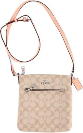 Coach Pre-owned Cross Body Bags, female, Beige, Size: ONE SIZE Pre-owned Rowan Bag