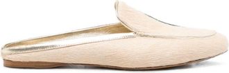Forte_Forte loafers van ponyleer