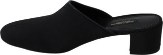 Dolce & Gabbana Black Grosgrain Slides Sandals Women Shoes Viscose Leather