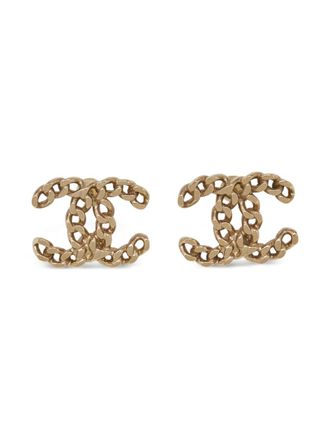 Chanel Tone CC earrings - women - Gold Plated Brass - One Size