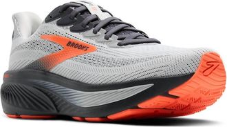 Brooks Mens Ghost 17 Running Shoe In Oyster Mushroom/orange/ebony
