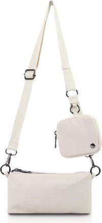 Generic Small Crossbody Bags for Women,Canvas Cell Phone with Purse Card Slots,fashion Mini Card Bag with Adjustable Strap,Work Travel Solid (01 White)