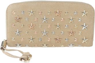 Jimmy Choo London Canvas Coin Purse/Coin Case (Pre-Owned)