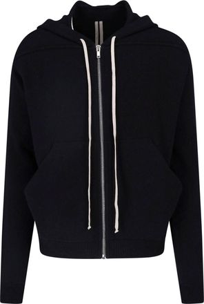 Rick Owens Felpa Zip In Cashmere