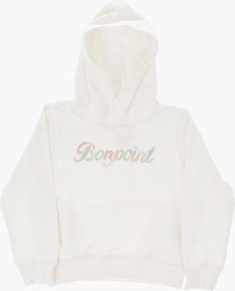 BONPOINT Brushed Cotton Hoodie with Embroidered Logo size 8 Y