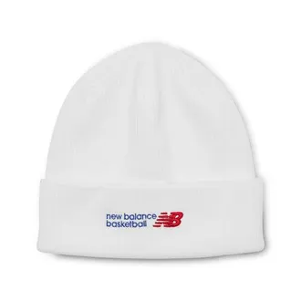 New Balance Unisex 47 Basketball Beanie in Bianco/Blu, Nylon, Taglia OSZ