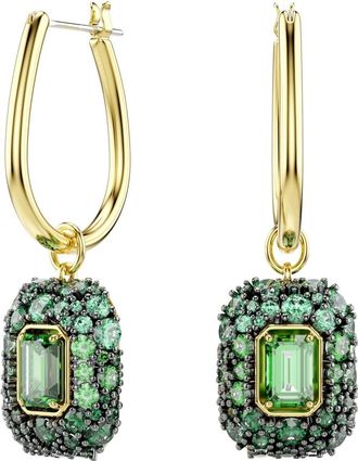 Swarovski Sublima Drop Oorbellen - Dames - Accessoires - Groen - Maat: ONE Size