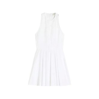 Sportmax Sportmax, Short Dresses, female, White, Size: XS Short Sleeveless Pure Cotton Dress