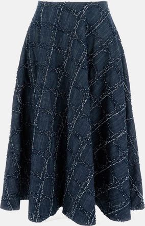 Stefano Mortari Wide Denim Skirt