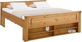 HOME AFFAIRE Massivholzbett »Tessin, Stauraumbett, Landhausstil, Schubladen optional, rustikal« Breite/Belastbarkeit 180cm/220 KG, 140cm/180 KG, zertifizierte Kief